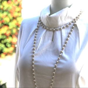 Women’s Sheer White Blouse NWT